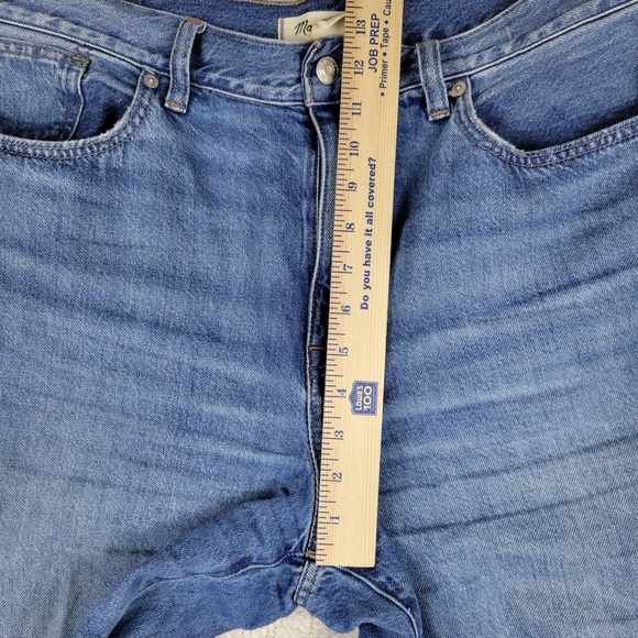 Madewell Superwide Leg Jeans Womens Size 31 Blue High Rise Wide Leg Denim Pants - Picture 8 of 13